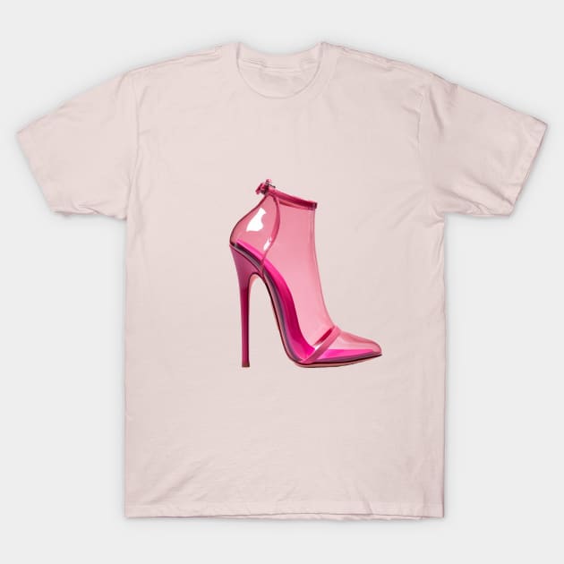 Pink Barbie High Heels T-Shirt by HuesOfLife
